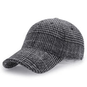 West Louis™ Plaid Woolen Baseball Cap