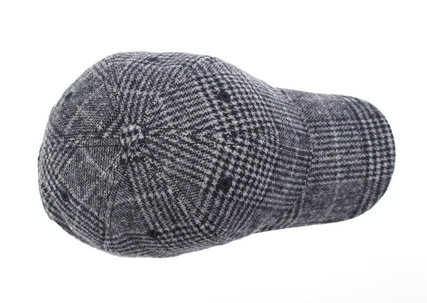 West Louis™ Plaid Woolen Baseball Cap