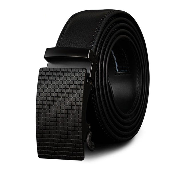 West Louis™ Cow Leather Ratchet Buckle Belt