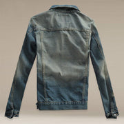 West Louis™ Casual Washed Cotton Jeans Jacket  - West Louis