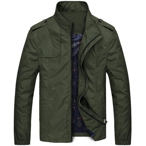 West Louis™ Designer Business-Man Windbreaker Jacket Army Green / XS - West Louis