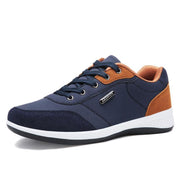 West Louis™ Lace-Up Microfiber Leather Sneakers  - West Louis