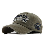 West Louis™ Vintage Gorras Letter Baseball CapS Khaki - West Louis