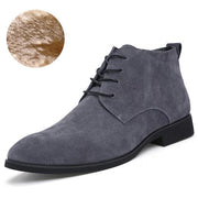 West Louis™ Genuine Ankle Boots Breathable High Top Shoes Gray2 / 6.5 - West Louis