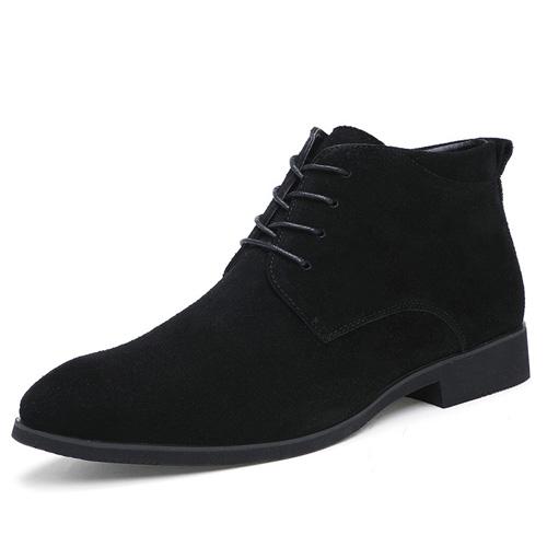 West Louis™ Genuine Ankle Boots Breathable High Top Shoes Black / 6.5 - West Louis