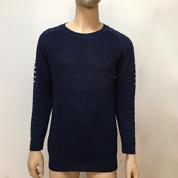 West Louis™  Round Neck Patchwork Quality Knitted Pullover  - West Louis