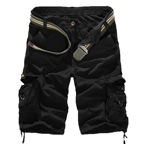 West Louis™ Military Army Cargo Shorts Black / 34 - West Louis