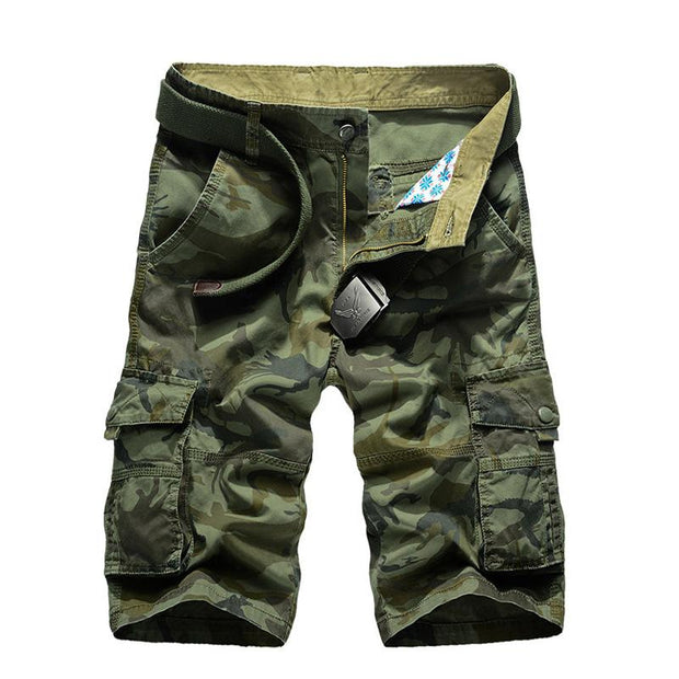 West Louis™ Camouflage Cargo Shorts Army Green / 34 - West Louis
