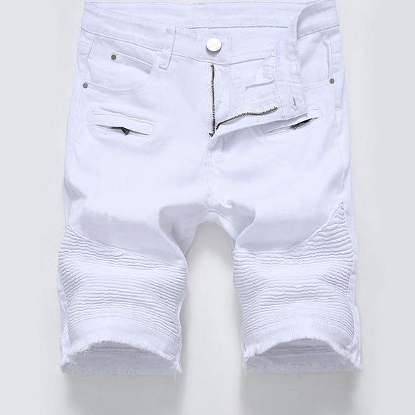 West Louis™ Knee Length Shorts Hombre White 1 style / 28 - West Louis