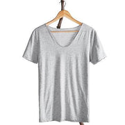 West Louis™ Cotton Bamboo Short Sleeve Tee Grey / S - West Louis