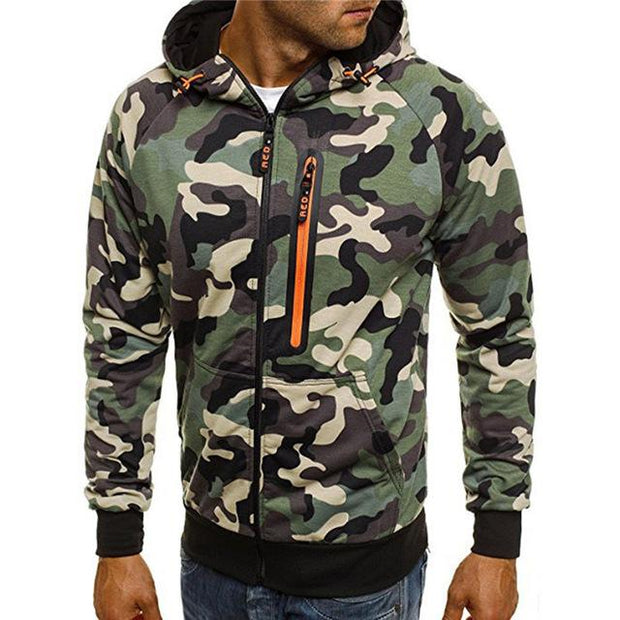 West Louis™ Winter Causal Camo Hoodies Green / L - West Louis