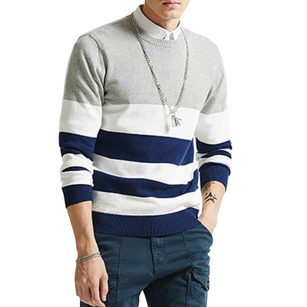 West Louis™ Casual Striped Fashion Pullover  - West Louis