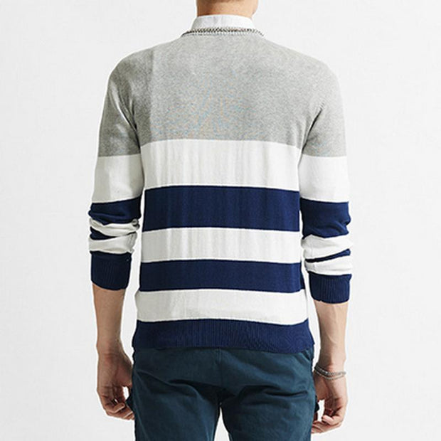 West Louis™ Casual Striped Fashion Pullover  - West Louis