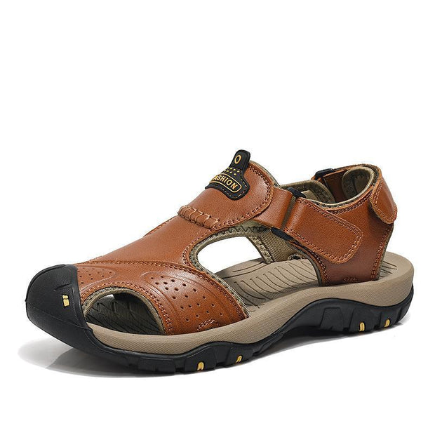 West Louis™ Genuine Leather Summer Sandals  - West Louis