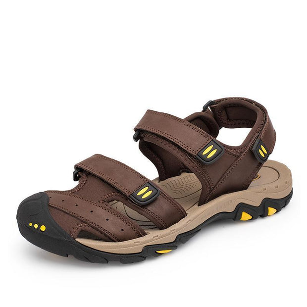 West Louis™Cow Leather Men Sandals  - West Louis