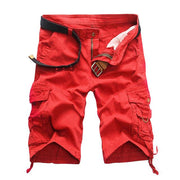 West Louis™ Summer Camouflage Millitary Shorts Red / 34 - West Louis