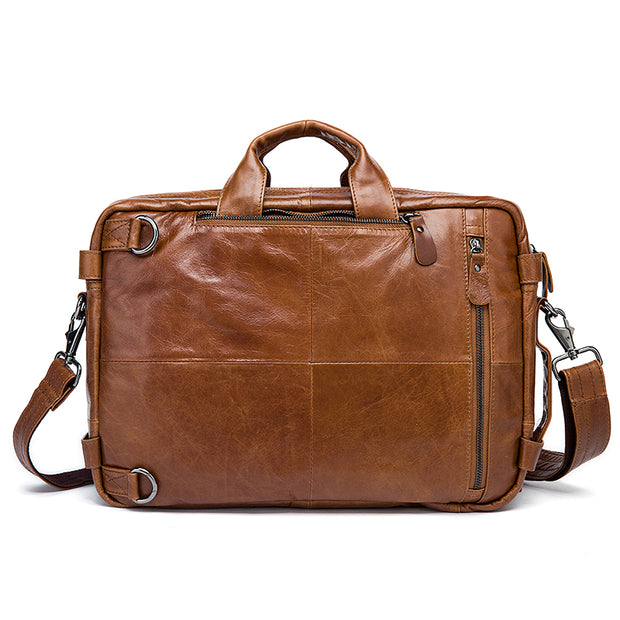 West Louis™ Top Genuine Leather Business Briefcase