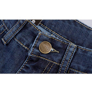 West Louis™ Denim Casual Blue Jeans  - West Louis