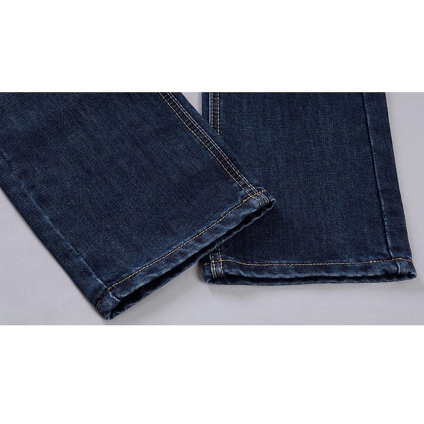 West Louis™ Denim Casual Blue Jeans  - West Louis