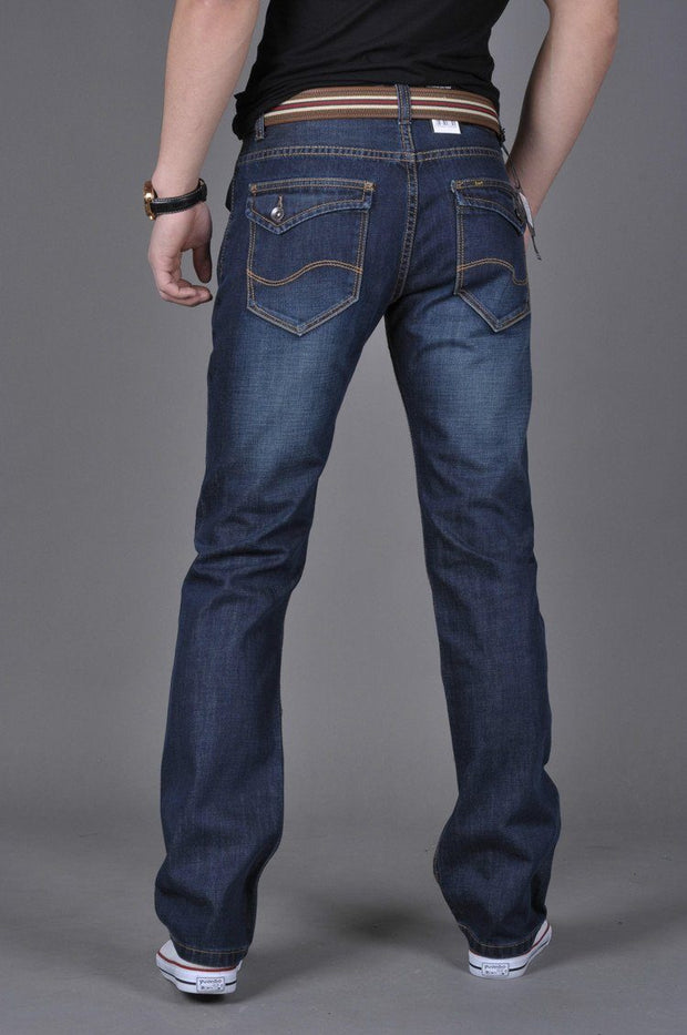 West Louis™ Denim Casual Blue Jeans  - West Louis