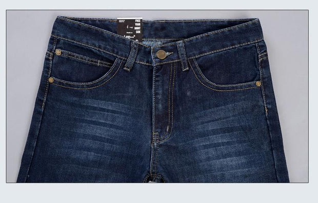 West Louis™ Denim Casual Blue Jeans  - West Louis