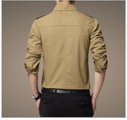 West Louis™ Full Sleeve Epaulet Shirt  - West Louis