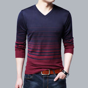 West Louis™ Striped Pattern Men Pullover