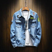 West Louis™ Spring Autumn Denim Jacket Blue / XXXL - West Louis