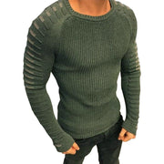 West Louis™  Round Neck Patchwork Quality Knitted Pullover  - West Louis