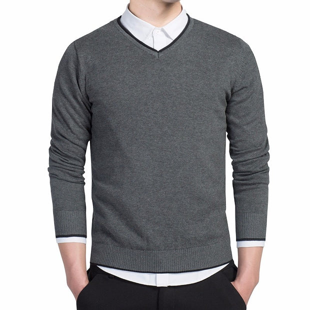 West Louis™ Knitted Warm V-Neck Pullover