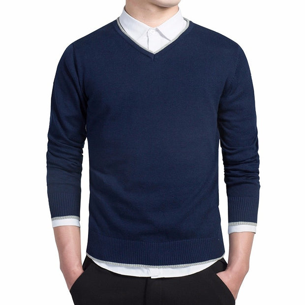 West Louis™ Knitted Warm V-Neck Pullover