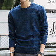 West Louis™ Casual O-Neck Slim Cotton Knit Pullover