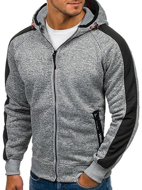 West Louis™ Hoodies Men Zipper Sweatshirt