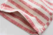 West Louis™ Cotton Linen Stripe Shorts  - West Louis