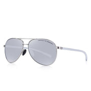 West Louis™ Classic Polarized Pilot Sunglasses Silver - West Louis