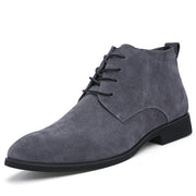 West Louis™ British Leather Ankle Boots Gray / 7 - West Louis
