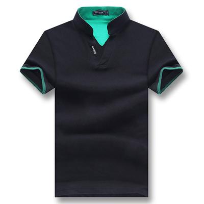 West Louis™ Summer Short Sleeved Turn Down Collar Polo Shirt Black / XL - West Louis