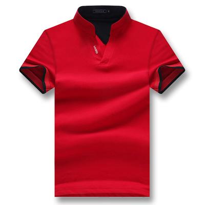 West Louis™ Summer Short Sleeved Turn Down Collar Polo Shirt Red / XL - West Louis