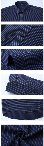West Louis™ Fashion Slim Fitted Turn Down Dress Shirt  - West Louis