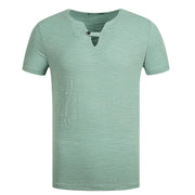 West Louis™ Fashion V-neck Collar Summer T-Shirt  - West Louis