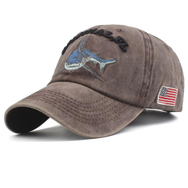 West Louis™ Washed Cotton Baseball Cap Brown / One Size - West Louis