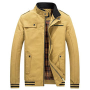 West Louis™ Stand Collar Zipper Coats Yellow / M - West Louis