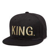 West Louis™ KING&QUEEN Gold Hats Black - West Louis