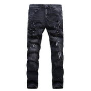 West Louis™ Denim Distressed Black Jeans Black / 29 - West Louis