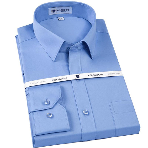 West Louis™ Solid Work Office Shirts  - West Louis
