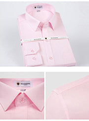 West Louis™ Solid Work Office Shirts Pink / S - West Louis