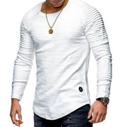 West Louis™ Fold Long Sleeves Hombre T-Shirt White / M - West Louis