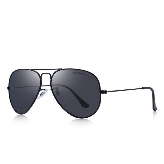 West Louis™ Classic Pilot Polarized Sunglasses Black - West Louis