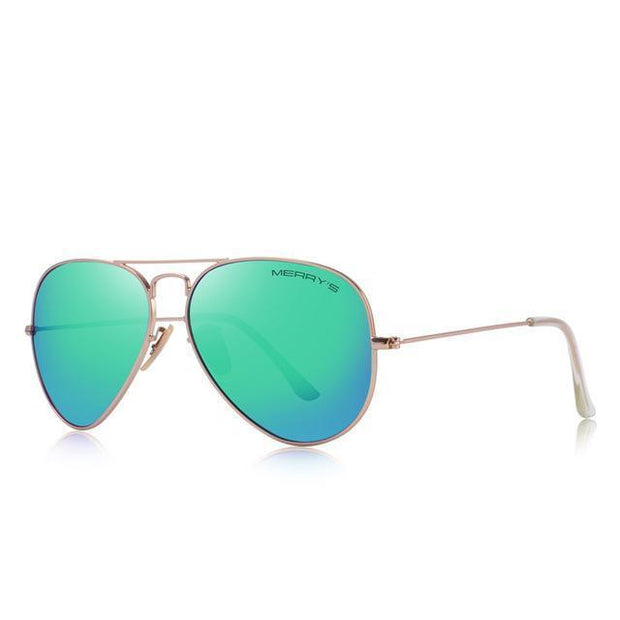 West Louis™ Classic Pilot Polarized Sunglasses Green Mirror - West Louis