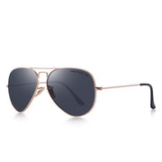 West Louis™ Classic Pilot Polarized Sunglasses Gold Black - West Louis